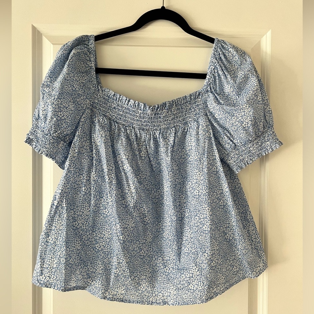 NWOT J. Crew Liberty Print Blouse